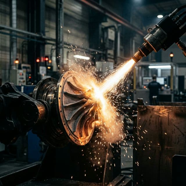 Thermal spray coating applied to steel plant rollers